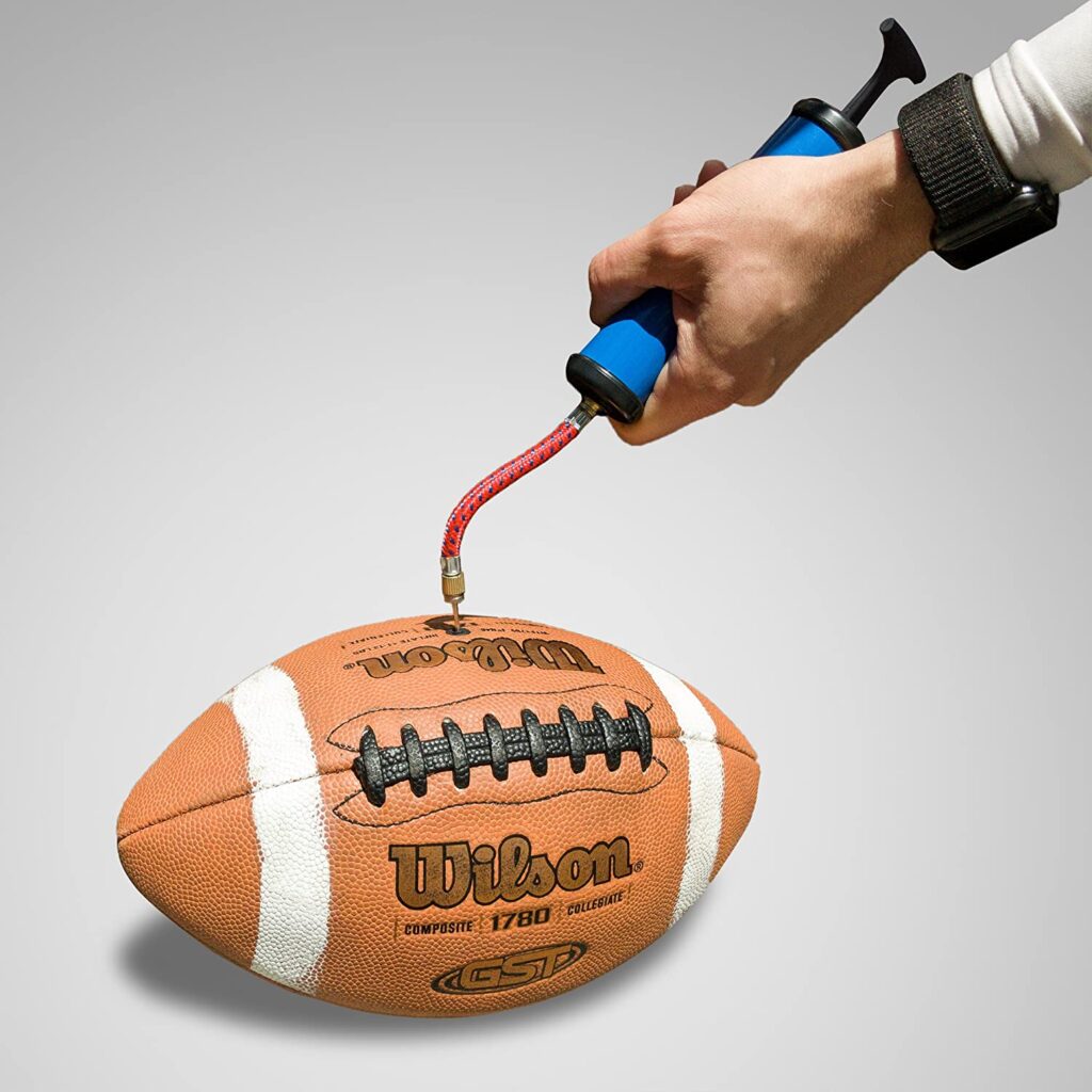 How to pump a rugby ball without a pump